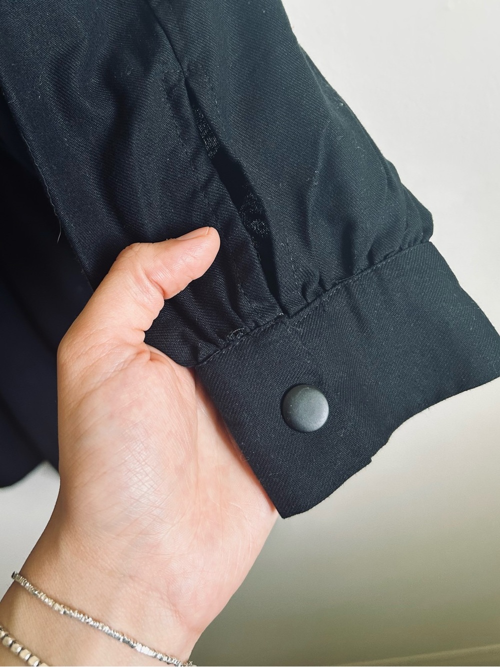 Lefties Black Tunic with Quilted Yoke - Picture 2 of 5